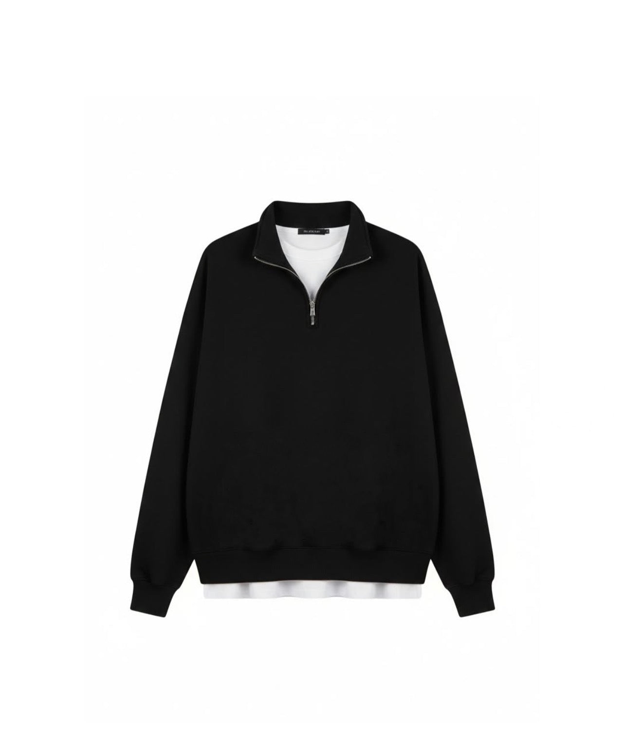 BASIC QUARTER-ZIP SWEATSHIRT